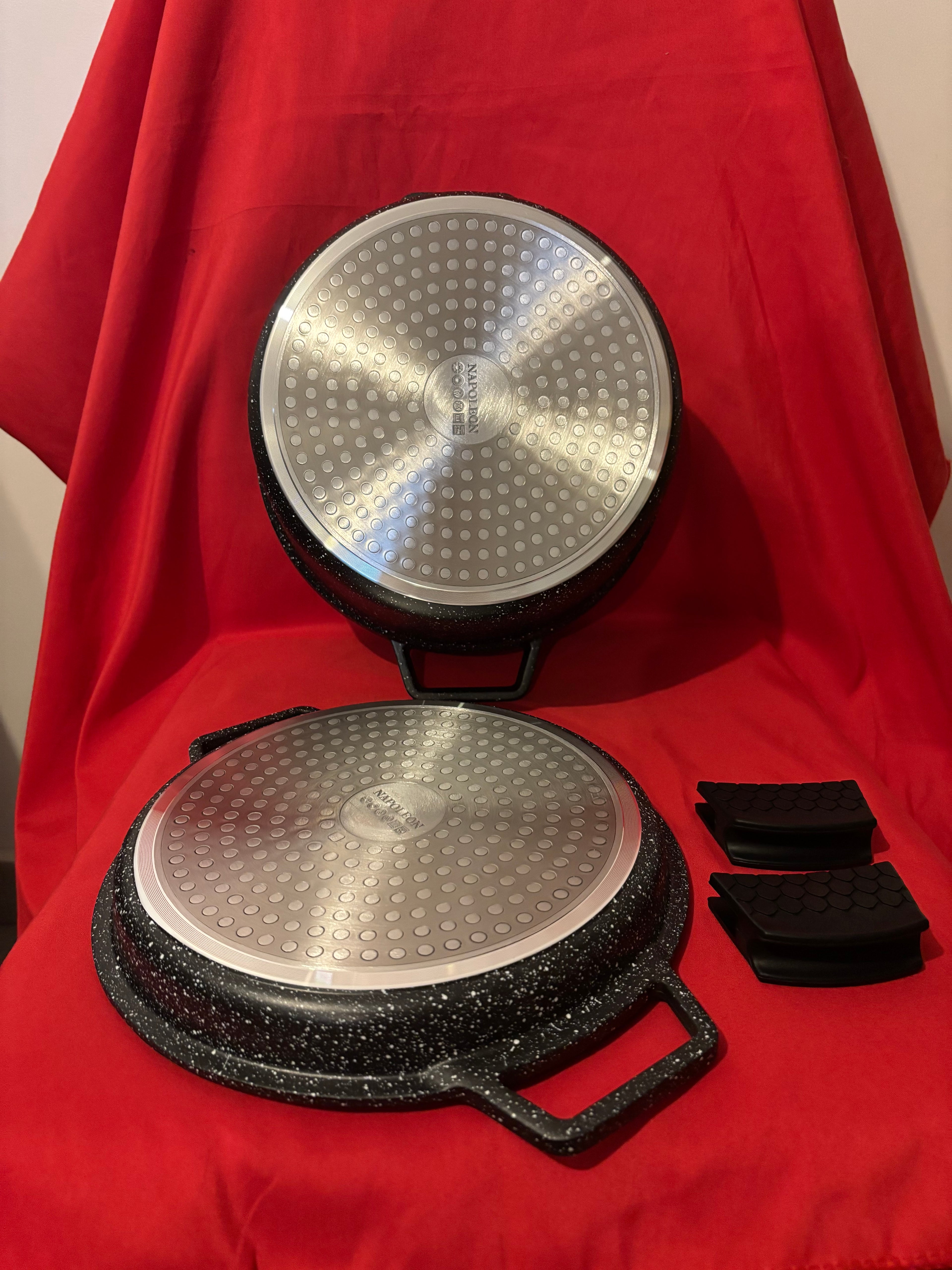 Faitout 2-en-1 24 cm avec Grill – Fonte d’Aluminium – Revêtement Pierre