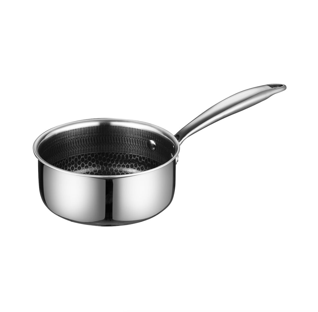 Casserole Napoléon Impérial 18 cm en inox Triply 18/10 – Structure nid d’abeille anti-adhérente | Tous feux dont induction