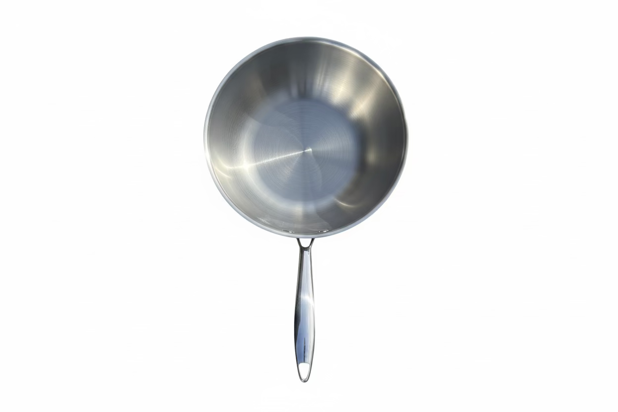 Wok 28 cm inox 18/10 – Napoléon