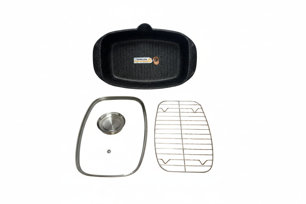 Plat au four Napoléon avec grille – Revêtement pierre