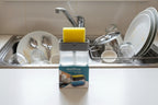 Porte-éponge avec distributeur de liquide vaisselle – Éponge incluse – Ideal Home