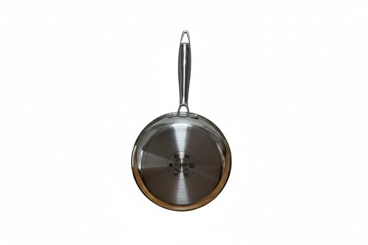 Poêle 20 cm Klaus inox Triply – Nid d’abeille
