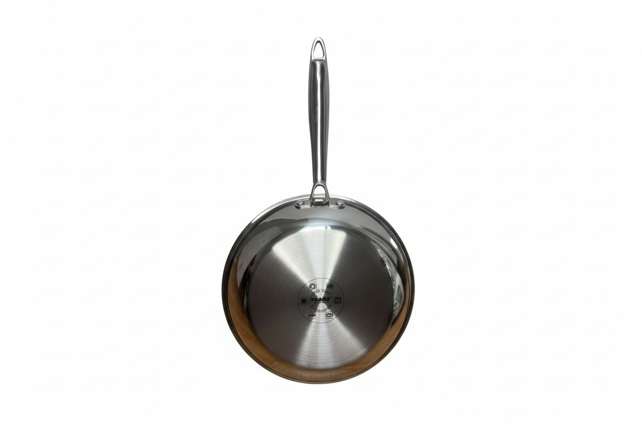 Poêle 32 cm Klaus inox Triply – Nid d’abeille