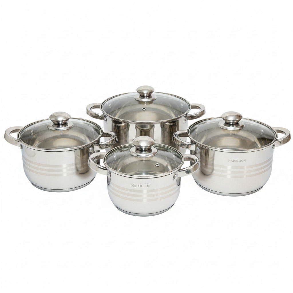 Batterie de cuisine inox 8 pièces - Napoléon Impérial