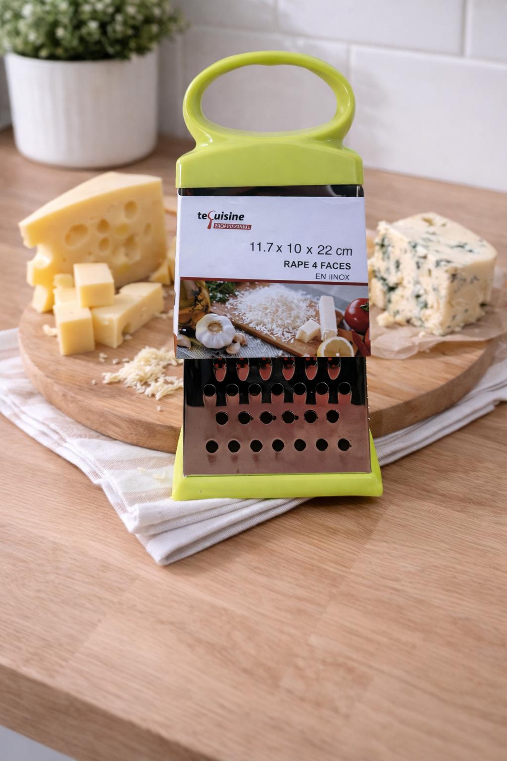Râpe à Fromage Professionnelle 4 Faces en Inox – TE Cuisine Professionnel